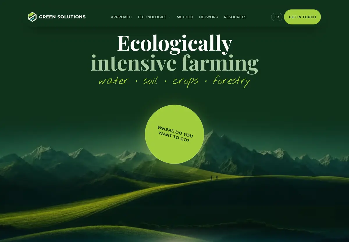 האתר הדו־לשוני של Green Solutions, בבנייתנו